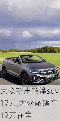 大众新出敞篷suv12万,大众敞篷车12万在售