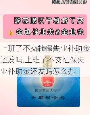 上班了不交社保失业补助金还发吗,上班了不交社保失业补助金还发吗怎么办