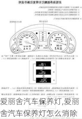 爱丽舍汽车保养灯,爱丽舍汽车保养灯怎么消除