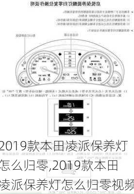 2019款本田凌派保养灯怎么归零,2019款本田凌派保养灯怎么归零视频