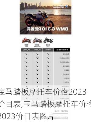 宝马踏板摩托车价格2023价目表,宝马踏板摩托车价格2023价目表图片