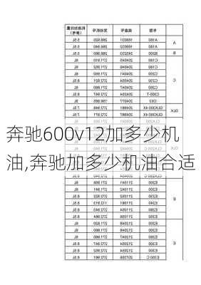 奔驰600v12加多少机油,奔驰加多少机油合适