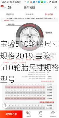 宝骏510轮胎尺寸规格2019,宝骏510轮胎尺寸规格型号