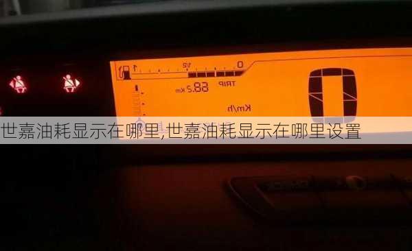 世嘉油耗显示在哪里,世嘉油耗显示在哪里设置