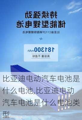 比亚迪电动汽车电池是什么电池,比亚迪电动汽车电池是什么电池类型