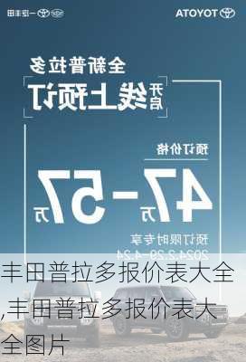 丰田普拉多报价表大全,丰田普拉多报价表大全图片