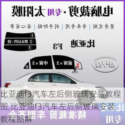 比亚迪f3汽车左后侧玻璃安装教程图,比亚迪f3汽车左后侧玻璃安装教程图解