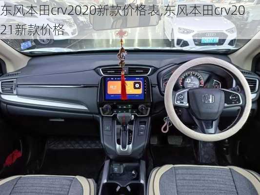 东风本田crv2020新款价格表,东风本田crv2021新款价格