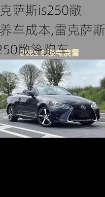 雷克萨斯is250敞篷养车成本,雷克萨斯is250敞篷跑车