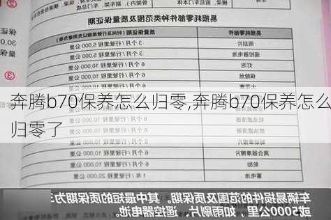 奔腾b70保养怎么归零,奔腾b70保养怎么归零了