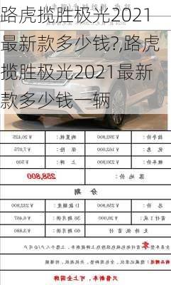 路虎揽胜极光2021最新款多少钱?,路虎揽胜极光2021最新款多少钱一辆