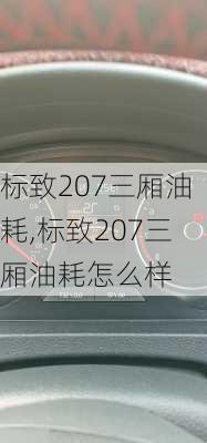 标致207三厢油耗,标致207三厢油耗怎么样