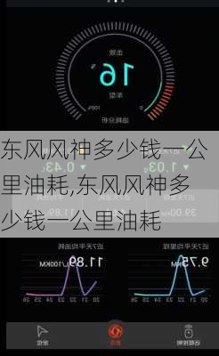 东风风神多少钱一公里油耗,东风风神多少钱一公里油耗