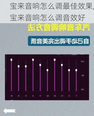 宝来音响怎么调最佳效果,宝来音响怎么调音效好