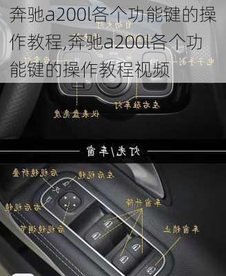 奔驰a200l各个功能键的操作教程,奔驰a200l各个功能键的操作教程视频