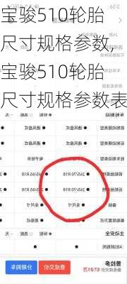 宝骏510轮胎尺寸规格参数,宝骏510轮胎尺寸规格参数表