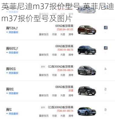 英菲尼迪m37报价型号,英菲尼迪m37报价型号及图片