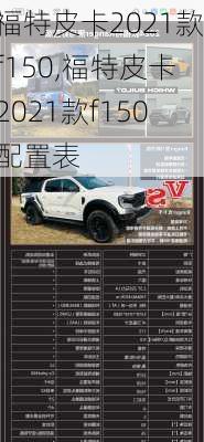 福特皮卡2021款f150,福特皮卡2021款f150配置表