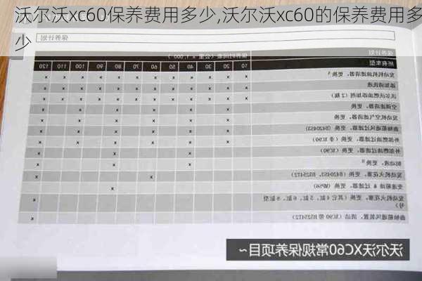 沃尔沃xc60保养费用多少,沃尔沃xc60的保养费用多少