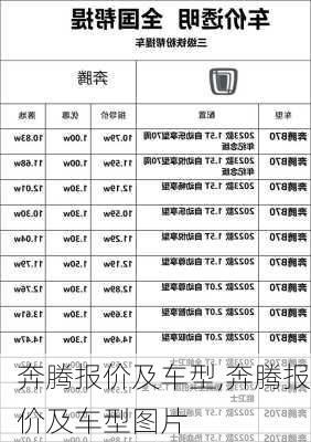 奔腾报价及车型,奔腾报价及车型图片