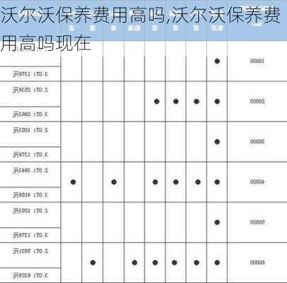 沃尔沃保养费用高吗,沃尔沃保养费用高吗现在