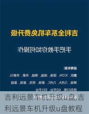 吉利远景车机升级u盘,吉利远景车机升级u盘教程