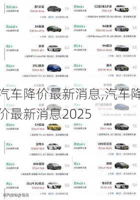 汽车降价最新消息,汽车降价最新消息2025